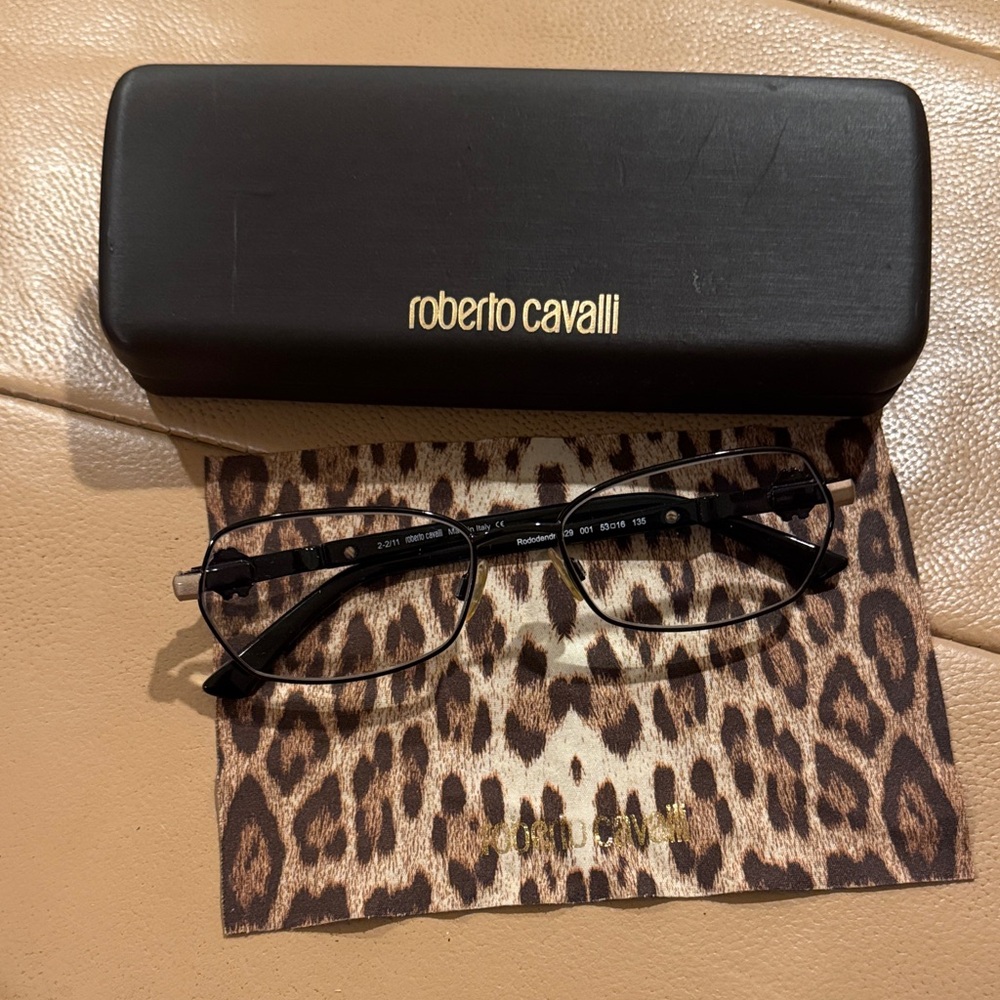 Roberto Cavalli Elegant Black Glasses